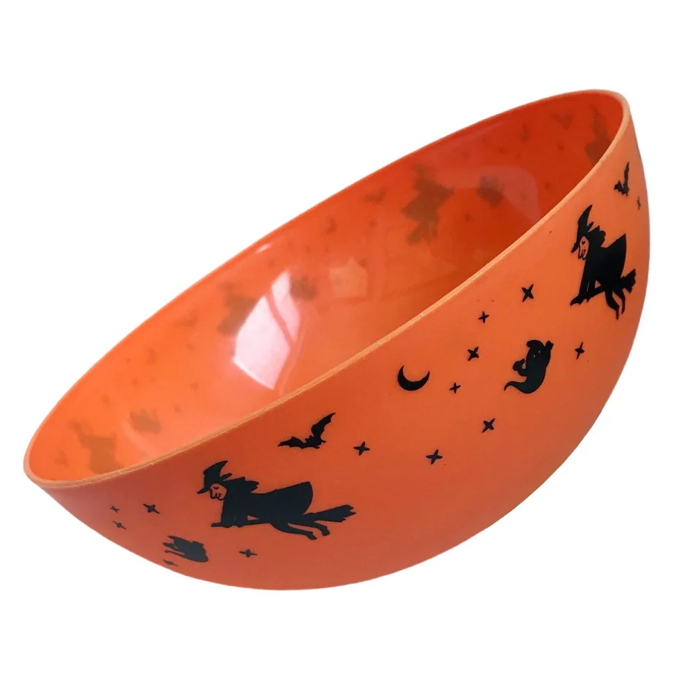 Large-capacity Festival Theme Printed Plastic Salad Bowl