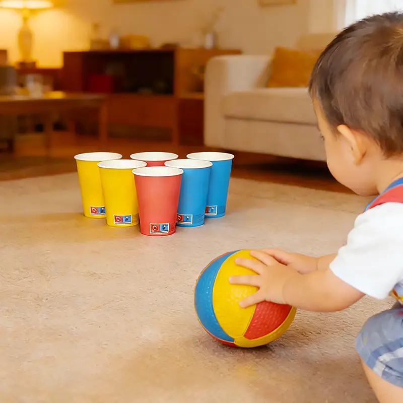 12oz Colored Single Wall Stock Paper Cup