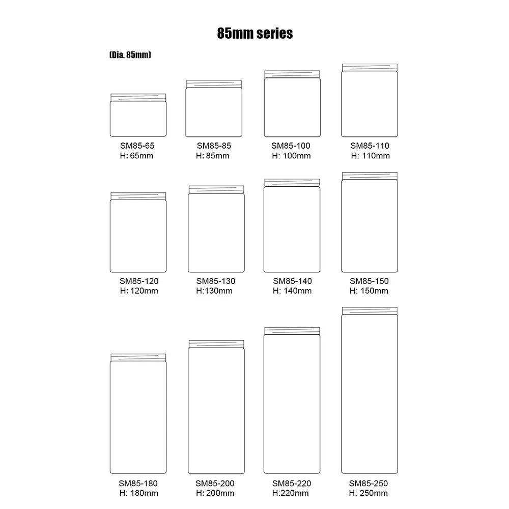 PET Plastic Storage Jar with Lid